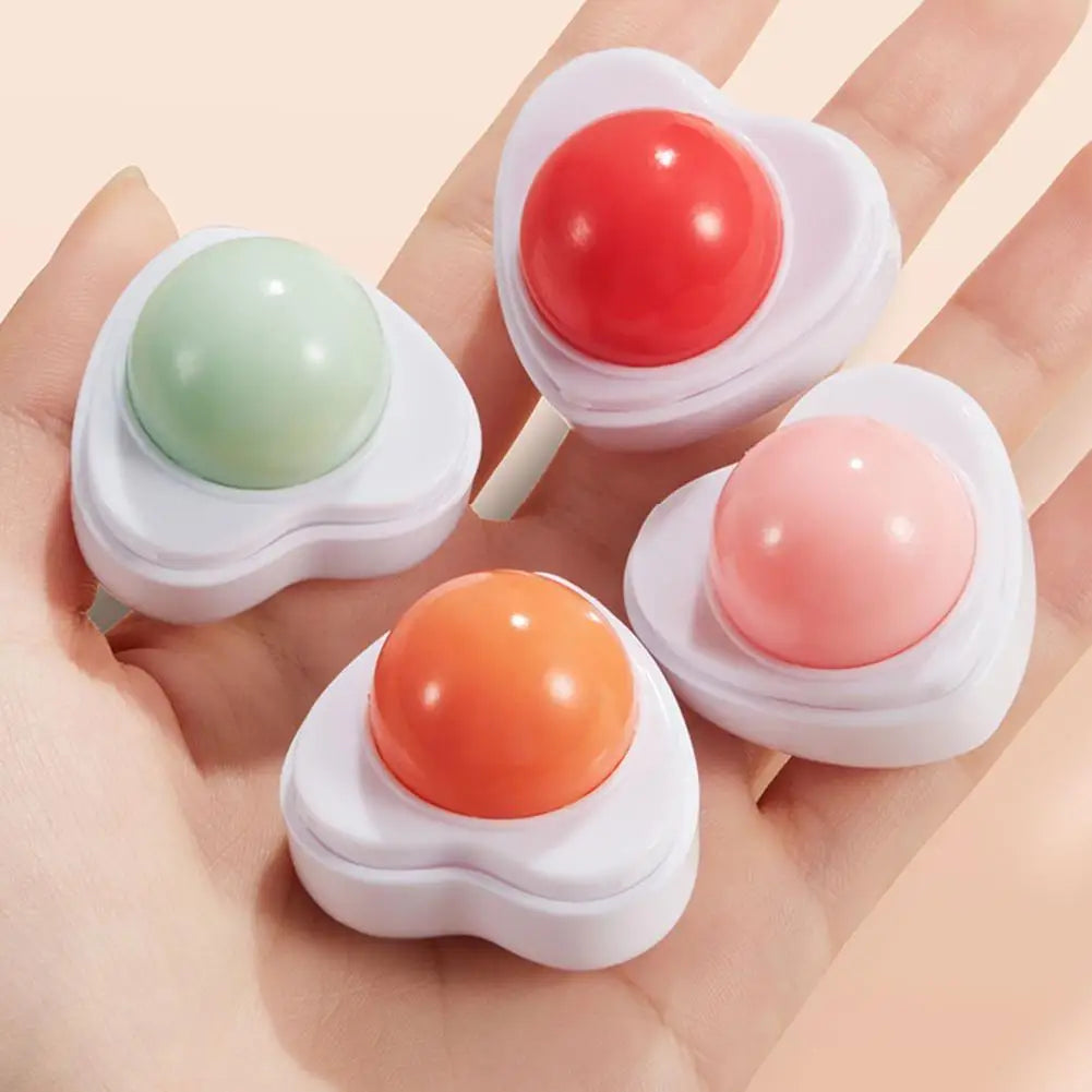 Fresh Fruit Lip Balm Moisturizing Hydrating Heart Shape Care Strawberry Beauty Repair And Skin Care Lip Lip Peach Products Q6E3