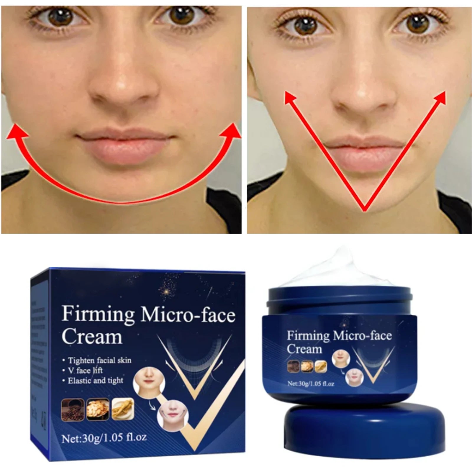 V-Shape Firming Slimming Face-lift Cream Harmless Removal Double Chin Face Fat Burning Anti-aging Products Beauty Health