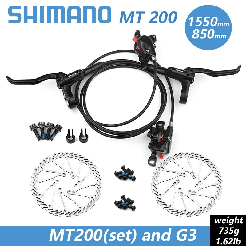 Shimano BR BL MT200 Bicycle Hydraulic Brake 800/1350/1450mm MTB Hydraulic Disc Brake Mountain Bike Upgrade MT315 Bike Parts