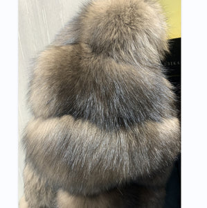 Fox Fur Fashion Luxury Coat