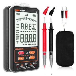 LOMVUM TRUE RMS Multimeter 6000 COUNTS High Precision Digital Multimeter NCV Smart Multimeter Auto Ranging AC/DC Flashlight