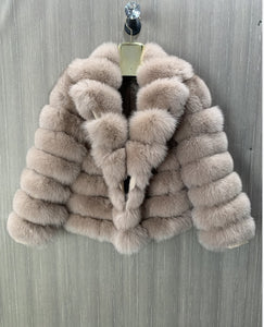 Fox Fur Fashion Luxury Coat