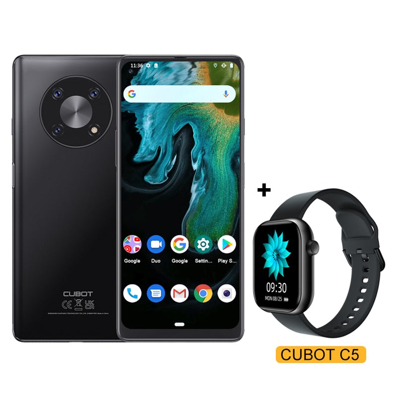 Cubot MAX 3 Smartphone 6.95" Ultra Large Full Screen 5000mAh 64GB ROM Mobile Phone 48MP Triple Camera Celular NFC Android 11 OTG