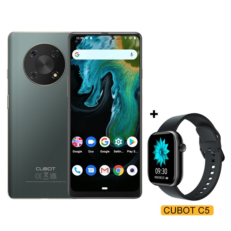 Cubot MAX 3 Smartphone 6.95" Ultra Large Full Screen 5000mAh 64GB ROM Mobile Phone 48MP Triple Camera Celular NFC Android 11 OTG