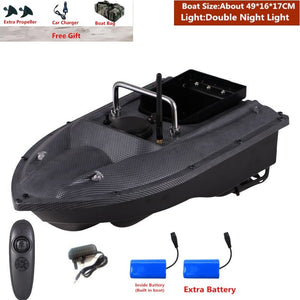 Smart Fixed Speed Cruise Radio Remote Control Fishing Bait Boat 1.5KG 500M Dual Night Light Lure Fishing RC Bait Boat Fishing