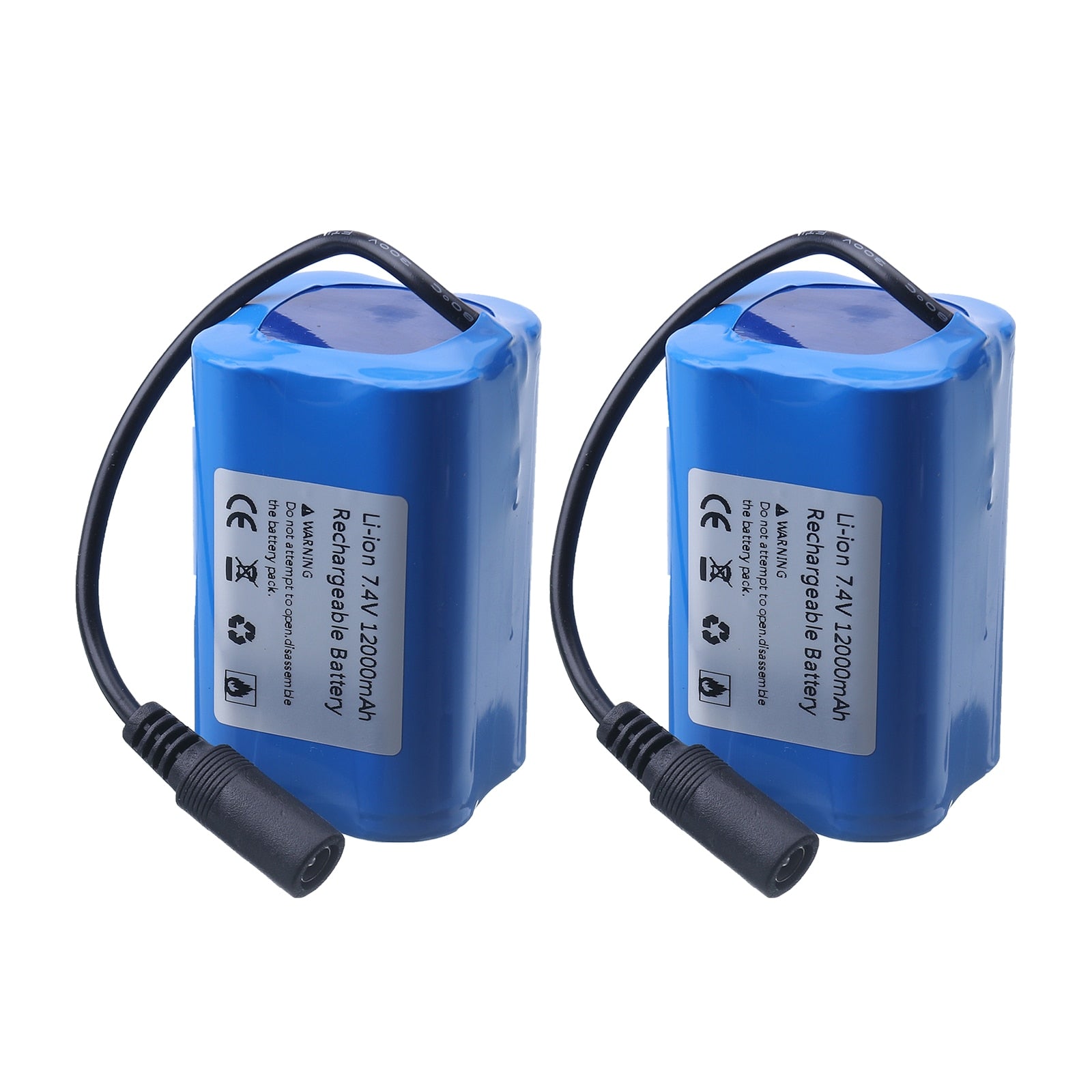 7.4V 12000Mah 6000Mah Battery For T188 T888 2011-5 V007 C18 H18 So on Remote Control RC Fishing Bait Boat Parts 1/3pcs
