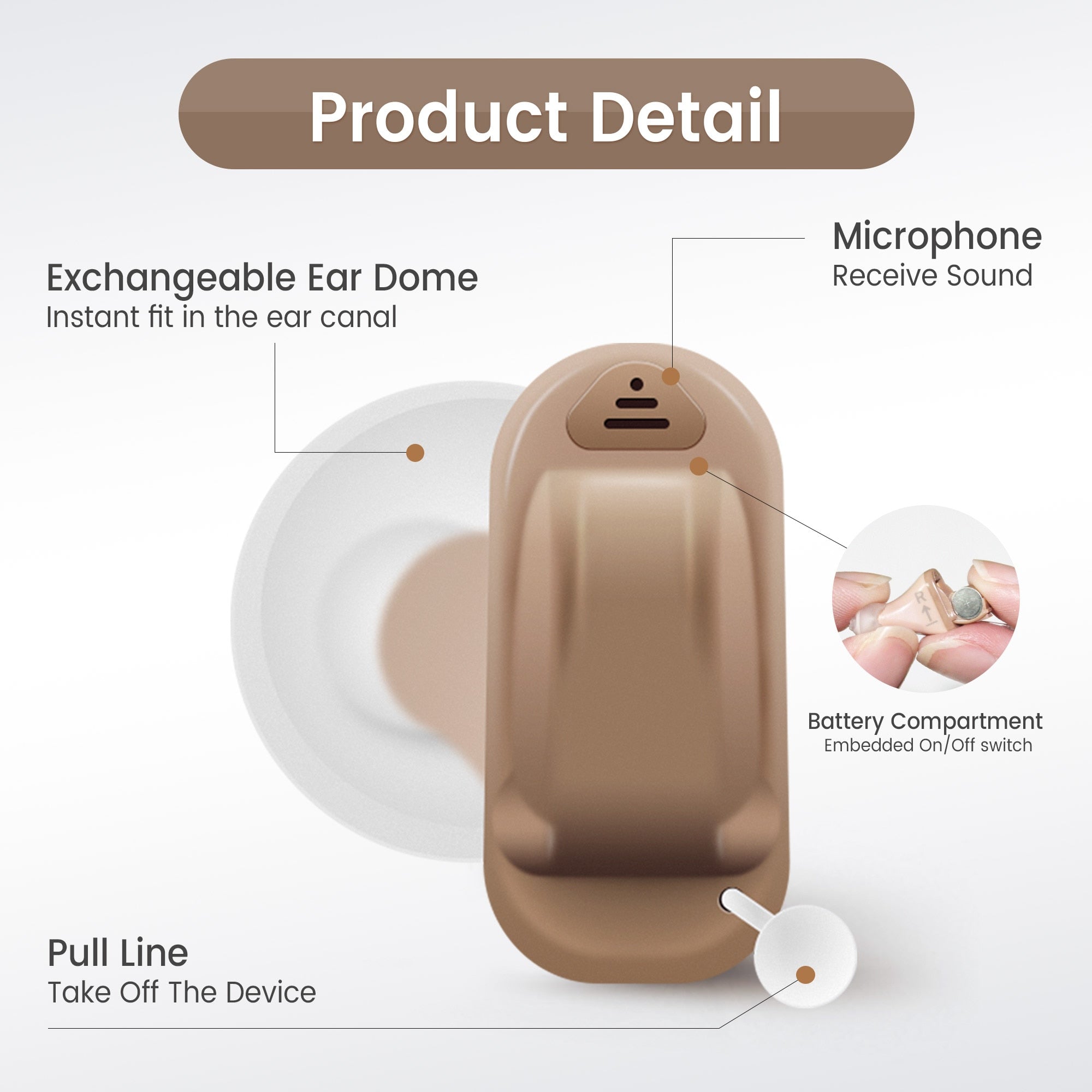 SIEMENS Signia Invisible Hearing Aids 8 Channel Programmable Digital Hearing aid Phone App Adjust Hearing aids Ear Care Original