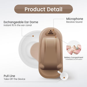 SIEMENS Signia Invisible Hearing Aids 8 Channel Programmable Digital Hearing aid Phone App Adjust Hearing aids Ear Care Original