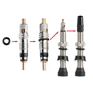Deemount Top Quality Presta Valve Core 2/6/12PCS Brass CNC FV MTB Road Bike Tubes Service Parts Tool Optional