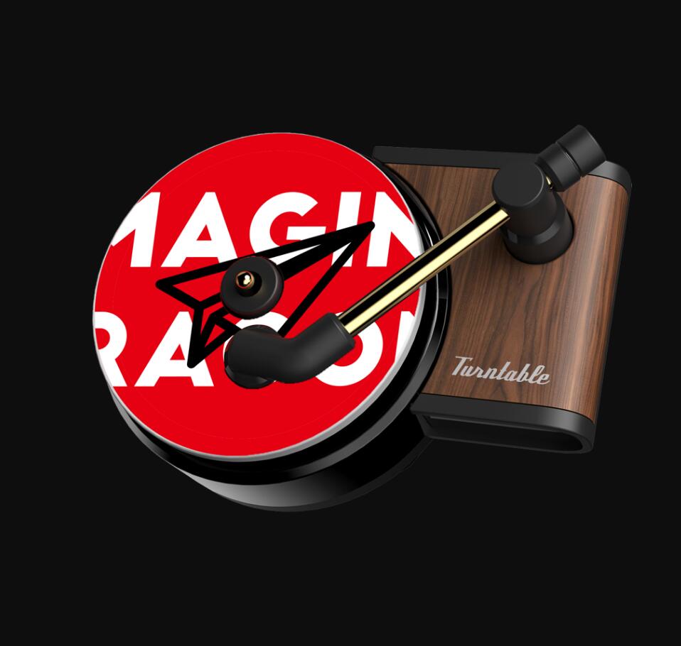 Car Air Freshener Record player Car Perfume Phonograph Auto Air Vent Clips Interior Accessories