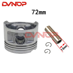 Motorcycle 72mm +25 +50 +75 +100 Piston Bore 18mm Pin Ring Gasket Set For Suzuki GN250 DR250 GZ250 DR GN 250 Egine Spare Parts