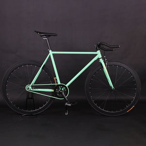Fixie Bike Fixed Gear Bike 52cm Cycling City Bike Steel Frame Magnesium Alloy Wheel Single Speed Bicycle