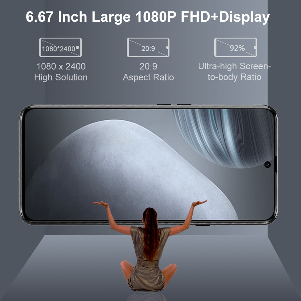 Cubot X50 Smartphone 8GB RAM 128/256GB ROM 64MP Quad Camera 6.67&quot; FHD+ Screen 32MP Selfie NFC Global 4G LTE Mobile Phone 4500mAh