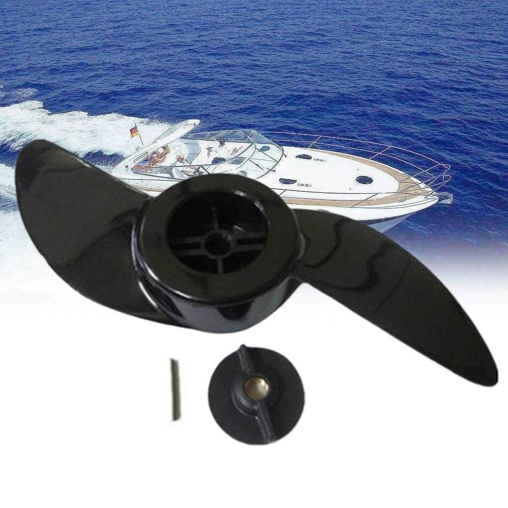 Durable Outboard Motor Electric Engine 2 Blades Replacement Parts Stable Outdoor Boat Propeller Fishing Marine For Haibo ET34L