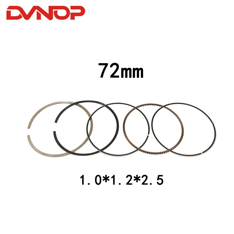 Motorcycle 72mm +25 +50 +75 +100 Piston Bore 18mm Pin Ring Gasket Set For Suzuki GN250 DR250 GZ250 DR GN 250 Egine Spare Parts