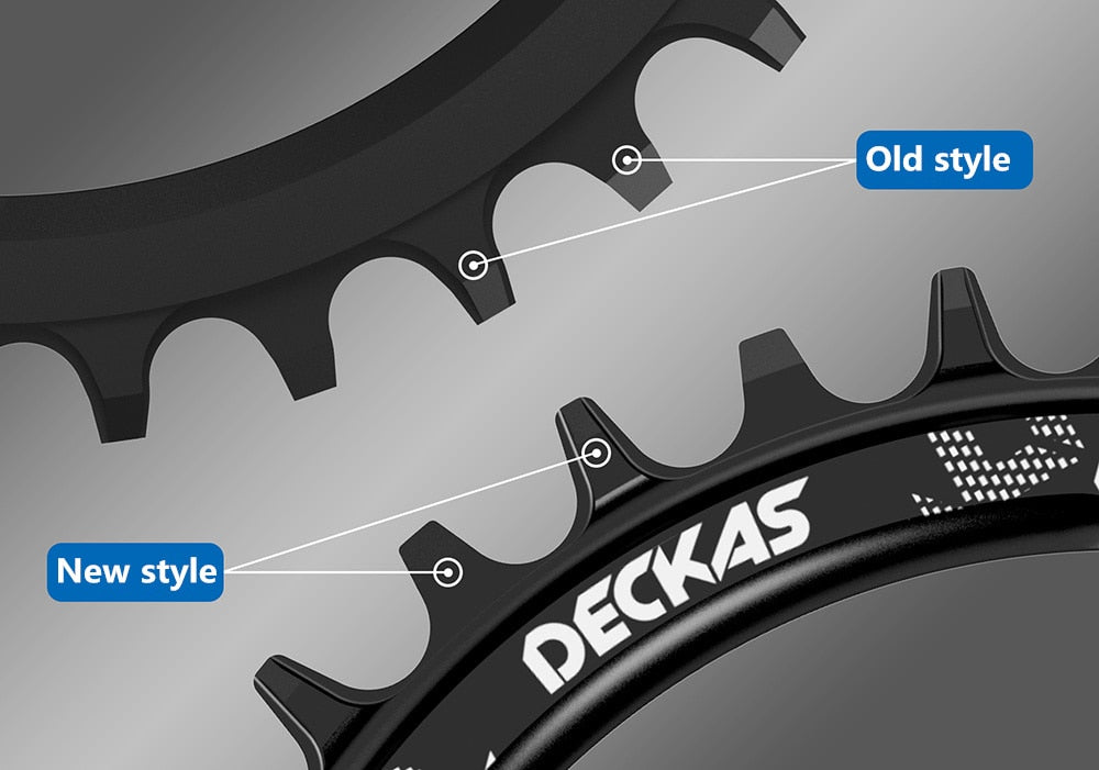 Deckas 104BCD Round Narrow Wide Chainring MTB Mountain bike bicycle 104BCD 32T 34T 36T 38T crankset Tooth plate Parts 104 BCD