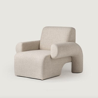 Nordic creative single sofa light luxury simple modern INS retro leisure chair corduroy fabric couch for lazy room furniture