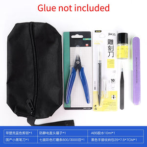 New Model Building Tools For Gundam Tools Hobby Military Model DIY Accessories Grinding Cutting Mat Polishing Tools Set(no glue)