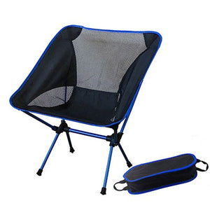 Camping Chair High Back Folding Camp Chair for Fishing, Garden Backpacking Outdoor Camping Chair for Beach Travel Recliner