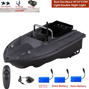 Smart Fixed Speed Cruise Radio Remote Control Fishing Bait Boat 1.5KG 500M Dual Night Light Lure Fishing RC Bait Boat Fishing