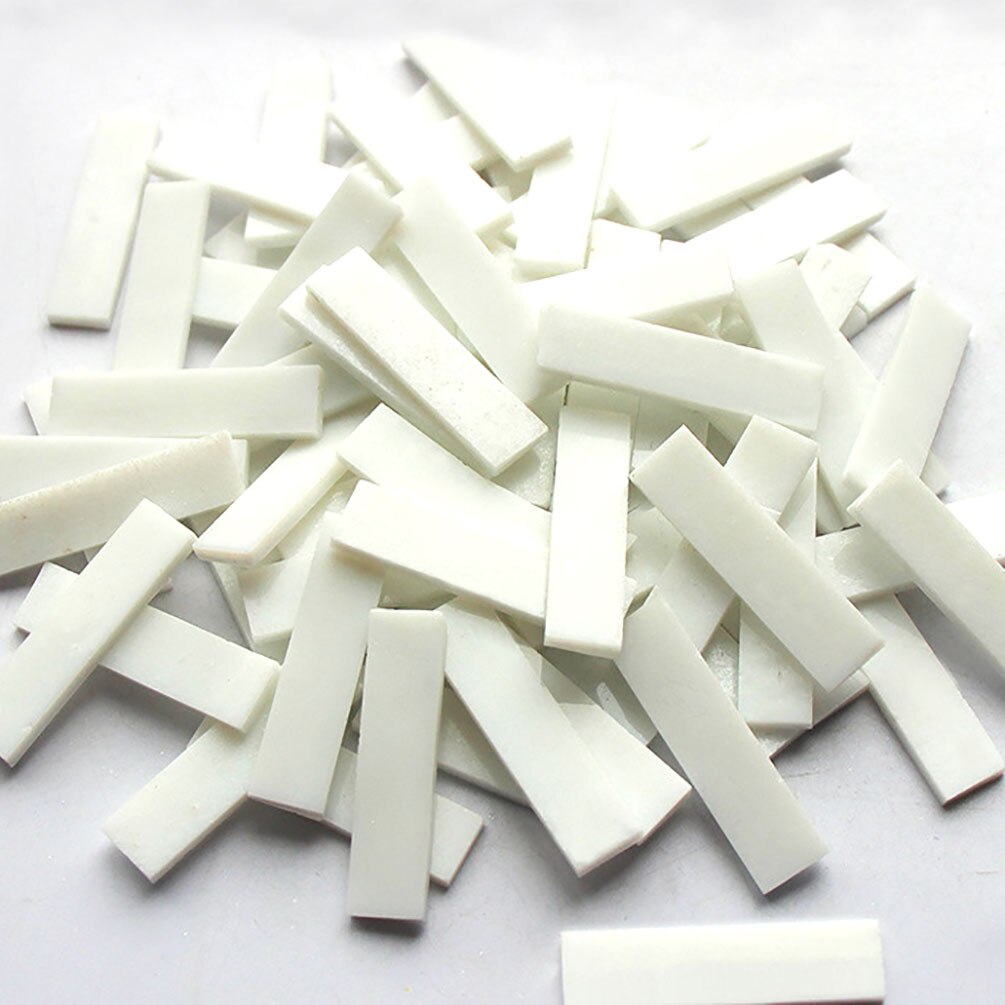 Mixed Color 1 X 4 Cm Square Stained Glass Strip Clear Glass Mosaic Pieces DIY Mosaic Tiles Hobbies Art Crafts Material 100g