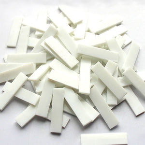 Mixed Color 1 X 4 Cm Square Stained Glass Strip Clear Glass Mosaic Pieces DIY Mosaic Tiles Hobbies Art Crafts Material 100g