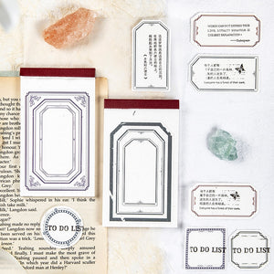 Yoofun 30sheets/book Retro Material paper Note Series Tickets Memo Paper Notes Memo Pad Diary Stationary Flakes Scrapbooking