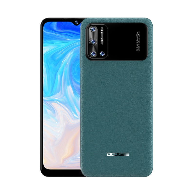 DOOGEE N40 Pro Smartphone 6.5 inch 20MP Quad Camera Helio P60 6GB+128GB Cellphone 6380mAh Battery 24W fast Charging