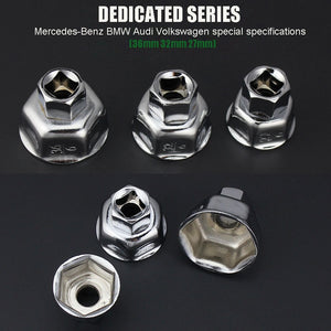 901 ~ 915 Oil Filter Wrench 1/2" Square Drive  64mm - 101mm Cap Oil Filter Wrench Socket Car Hand Remover Tool