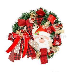 61cm Lavender Wreath Handmade Artificial Green Leaves Wreath Eco-friendly Front Door Home Decor For Wedding Birthday Party