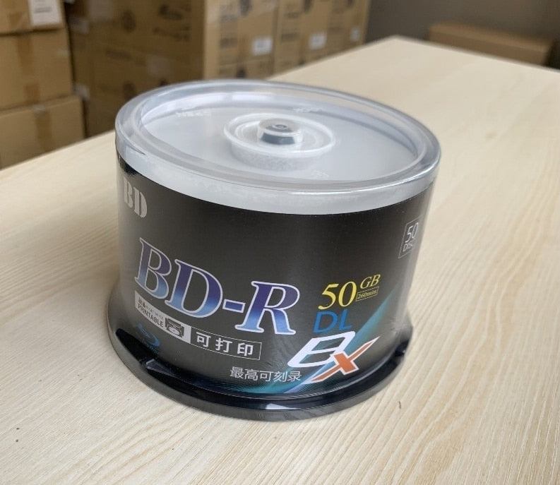 Ritek blue ray Disc BD-R 50GB bluray DVD BDR 50g inkjet Printable 8X  50pcs/lot