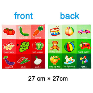 Cloth Book Cartoon Animal Face Matching Torn Baby Stereo Cloth Book Montessori Early Educational Teaching Toddler Books Gifts