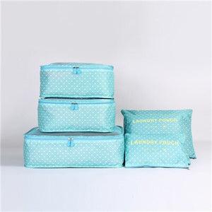 Durable Unisex Travel Bag 6Pcs/set Packing Cubes Set Organizer Luggage Bags Large Capacity Travel Hand Clothing Sorting Organize