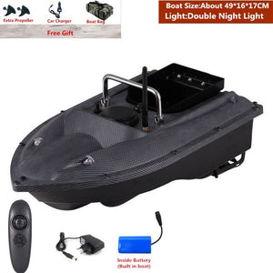 Smart Fixed Speed Cruise Radio Remote Control Fishing Bait Boat 1.5KG 500M Dual Night Light Lure Fishing RC Bait Boat Fishing