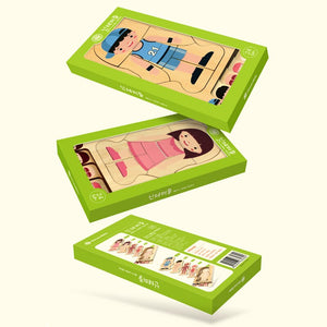 Montessori Educational Boys Girls Body Structure Puzzle Children Wooden Toys Children Puzzles Kids Early Educational Toys