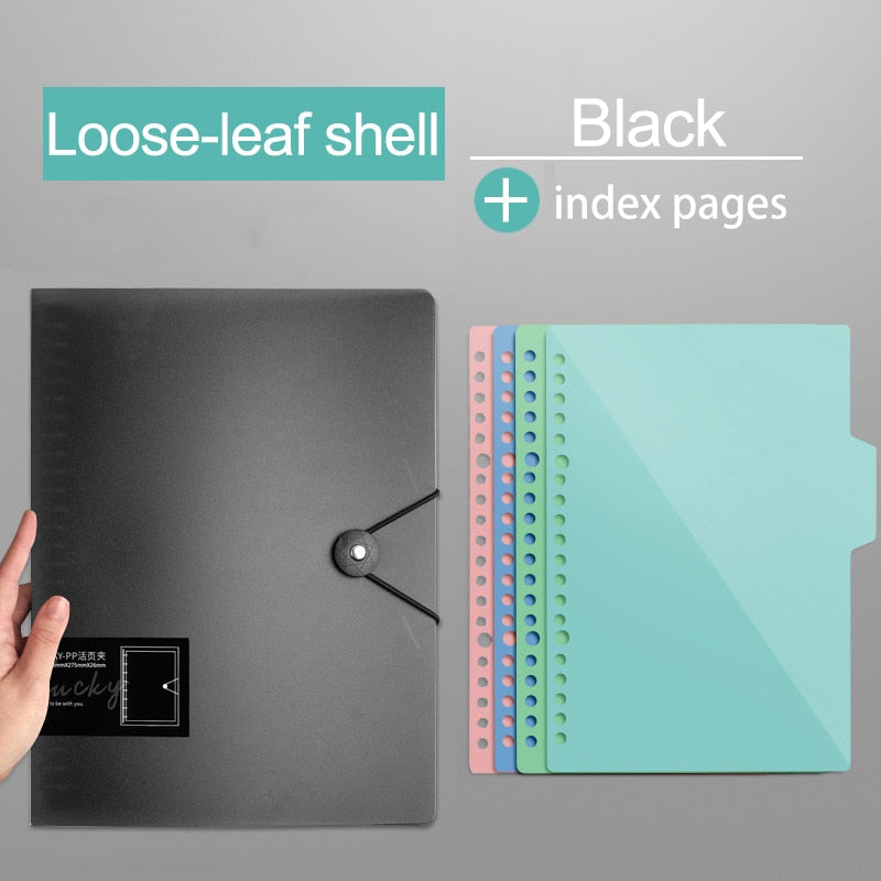 Diary 2021 A5 B5 A4 Transparent Loose Leaf Binder Notebook Inner Core Cover Note Book Journal Planner Office Stationery Supplies