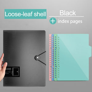 Diary 2021 A5 B5 A4 Transparent Loose Leaf Binder Notebook Inner Core Cover Note Book Journal Planner Office Stationery Supplies