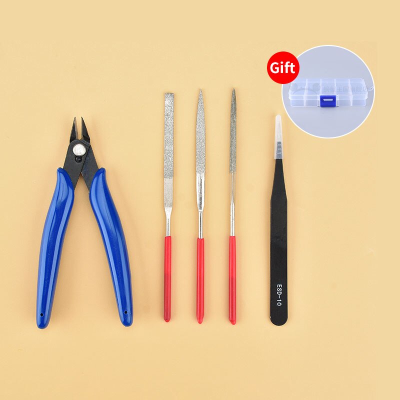 New Model Building Tools For Gundam Tools Hobby Military Model DIY Accessories Grinding Cutting Mat Polishing Tools Set(no glue)