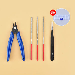New Model Building Tools For Gundam Tools Hobby Military Model DIY Accessories Grinding Cutting Mat Polishing Tools Set(no glue)