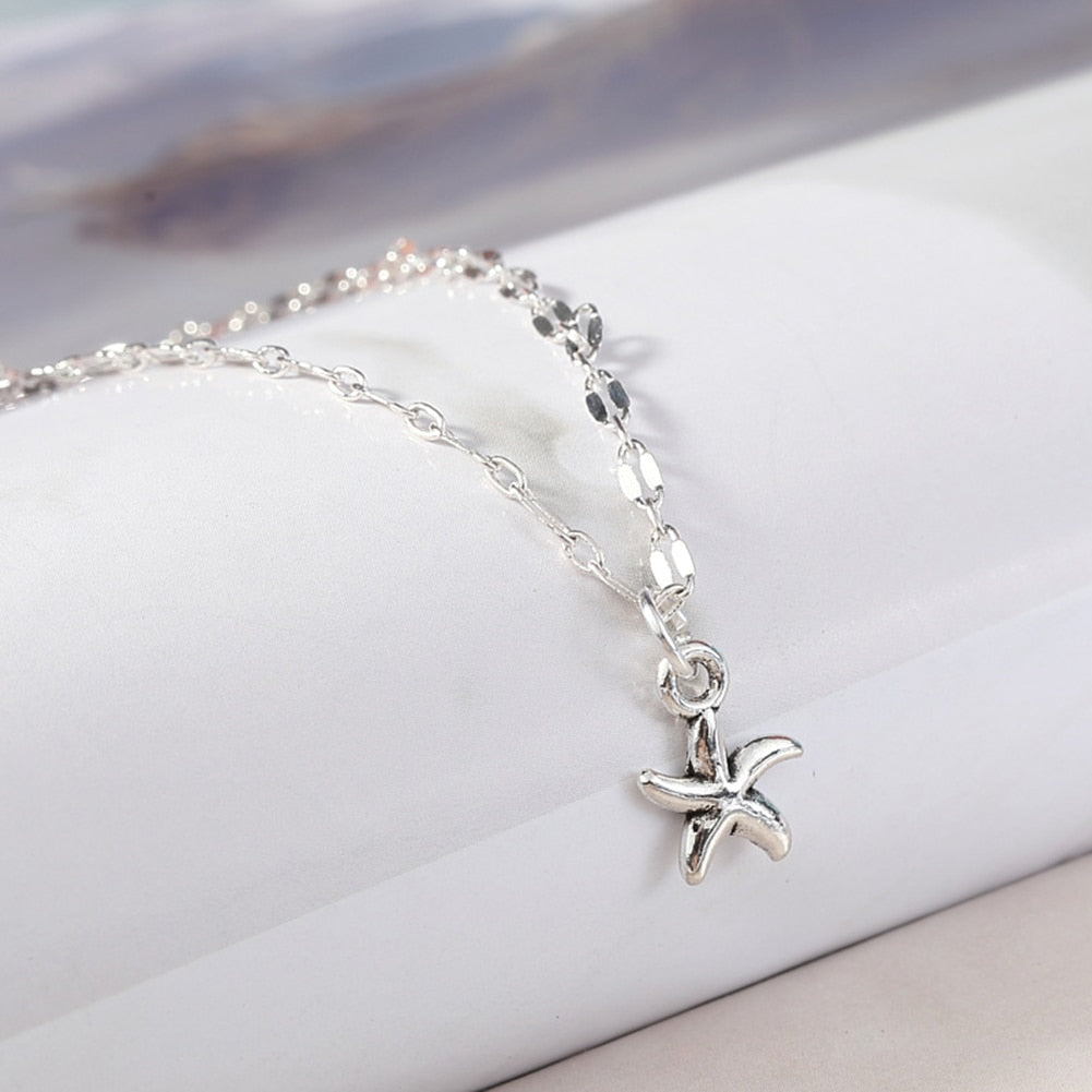 Bohemia Style Starfish Women Anklet Foot Chain Jewelry Ankle Bracelet Femme Cheville Pulseras Tobilleras Mujer