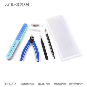 New Model Building Tools For Gundam Tools Hobby Military Model DIY Accessories Grinding Cutting Mat Polishing Tools Set(no glue)
