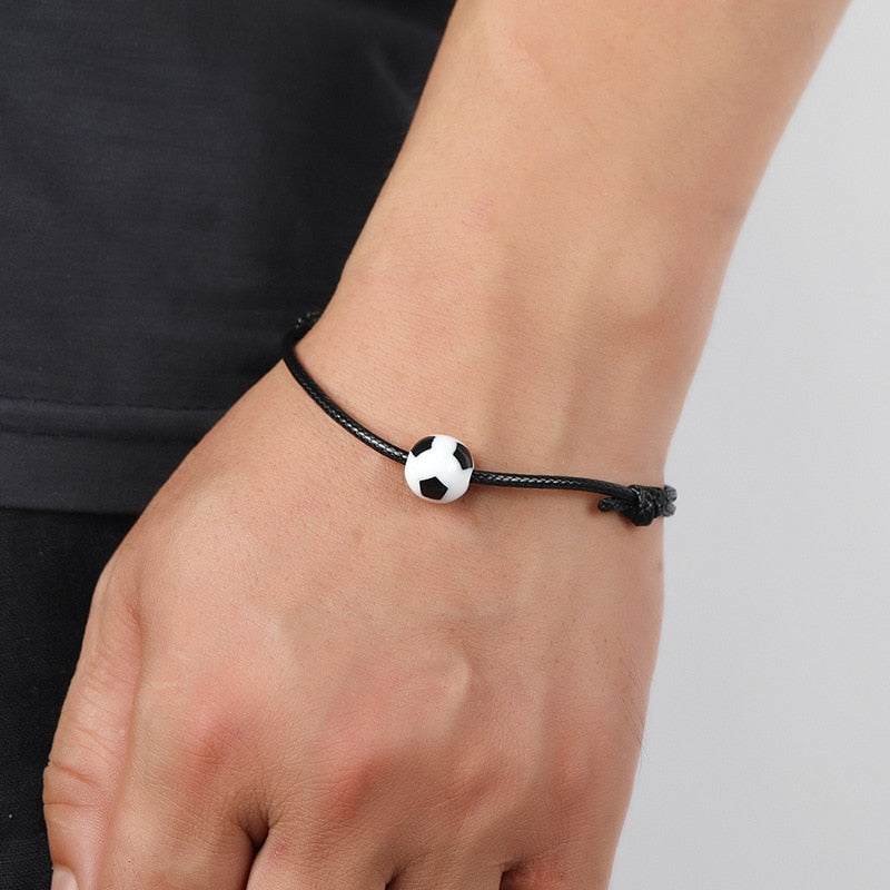 HXMENG Simple Football Fans Souvenir Bracelet Fashion Sports Hand Accessories Gifts Male And Female Bangles Bracelets Jewelry