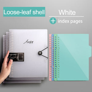 Diary 2021 A5 B5 A4 Transparent Loose Leaf Binder Notebook Inner Core Cover Note Book Journal Planner Office Stationery Supplies