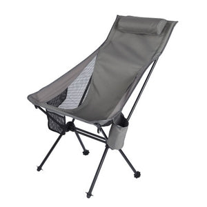 Camping Chair High Back Folding Camp Chair for Fishing, Garden Backpacking Outdoor Camping Chair for Beach Travel Recliner