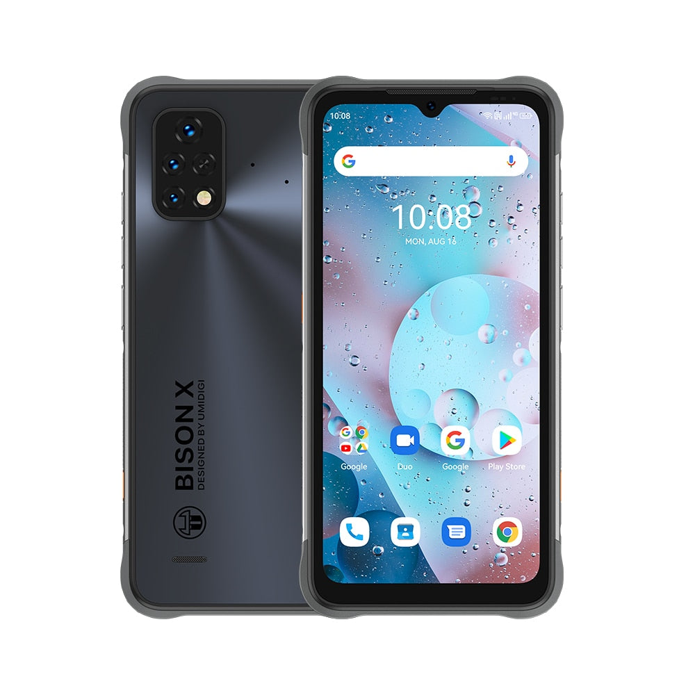 [Premiere] UMIDIGI BISON X10S X10G 6150mAh Battery Global Version Smartphone 4GB+32GB IP68/IP69K Waterproof Rugged NEW Phone
