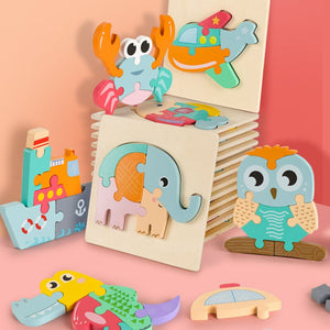Montessori Toys Puzzle Educational Wooden Toys Baby Children Fingers Flexible Training Science Twisting Worm Toy