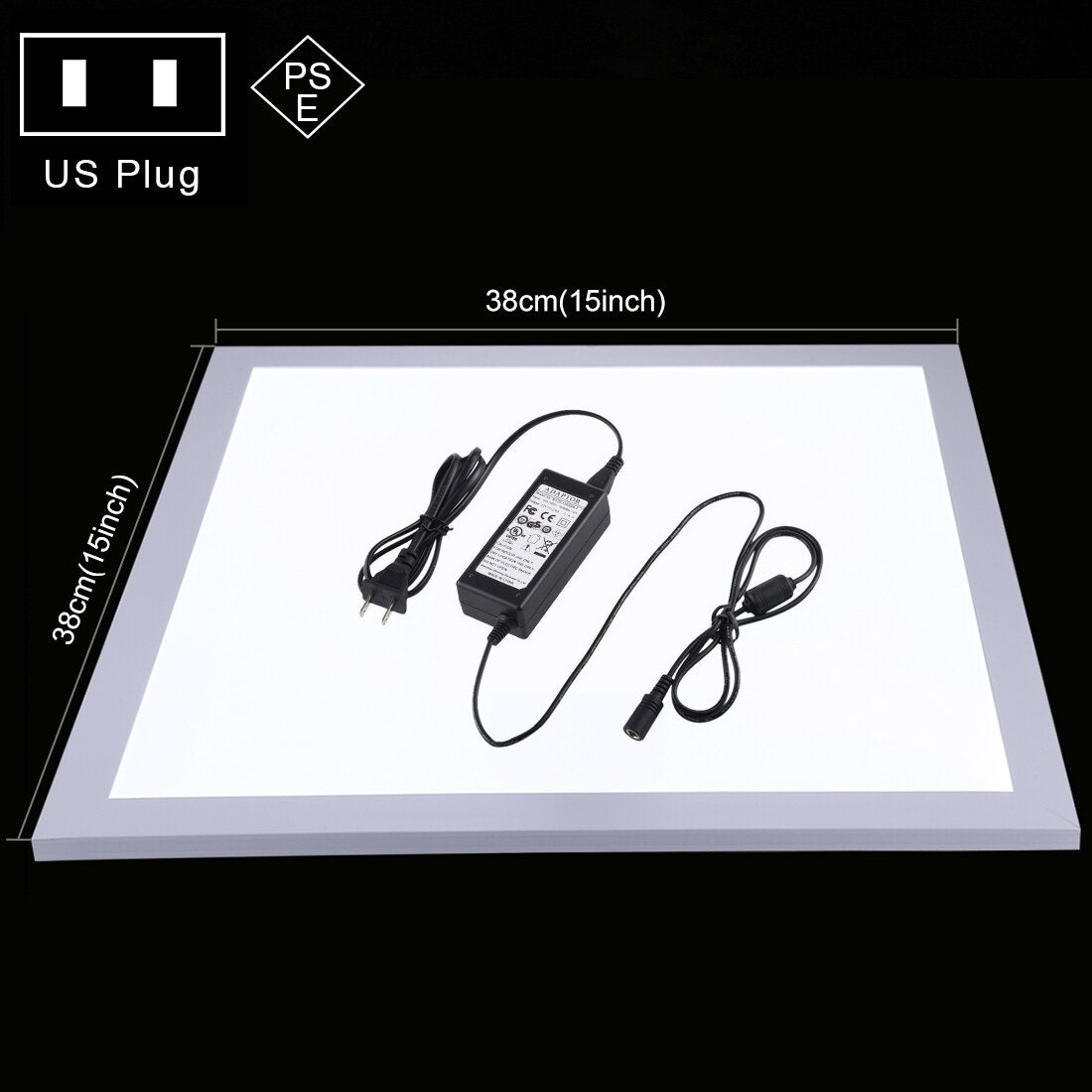 PULUZ 1200LM 15/15in/38x38 cm LED Photography Shadowless Bottom Light Lamp Panel Dimmable for 40cm Photo Studio Shoot Tent Box