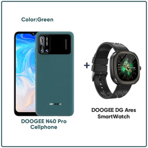 DOOGEE N40 Pro Smartphone 6.5 inch 20MP Quad Camera Helio P60 6GB+128GB Cellphone 6380mAh Battery 24W fast Charging