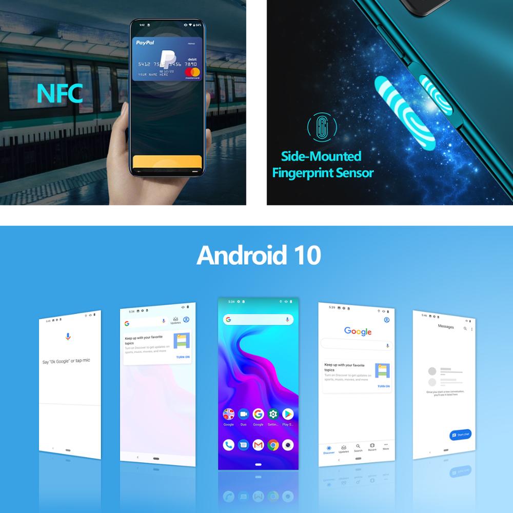 Cubot X30 Smart Phone 48MP Five Rear AI Camera 128GB/256GB Cellphone NFC  6.4" Fullview Display Android10 Cell Phone