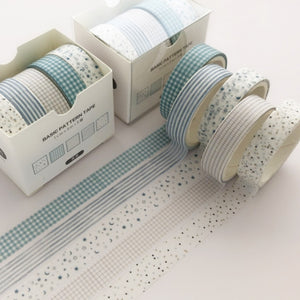 5pcs/set Printing Washi Tape Set Diy Masking Tape Cute Stickers School Suppliers Stationery Gift Presented By Kevin&Sasa Crafts